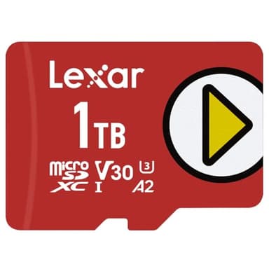 Lexar 1TB PLAY micro SD Card, UHS-I, C10, U3, V30, A2, Full HD, 4K, Up To 160/100 MB/s microSDXC Memory Card, Expanded Storage for Nintendo Switch, Gaming, Smartphones, Tablets (LMSPLAY001T-BNNNU) - Image 1