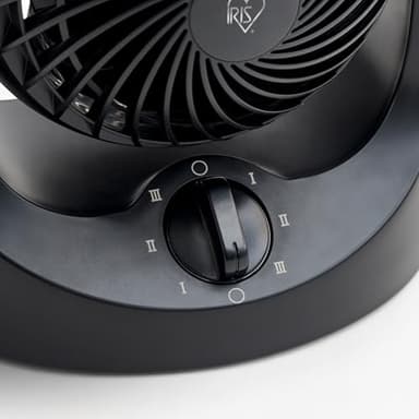 IRIS USA WOOZOO Desk Fan, Air Circulator, 3 Speeds, 32ft Max Air Distance, 112° Adjustable Tilt, 27.5db Quiet Motor, Small Fan for Bedroom, Office, Dorm, Black - Image 10