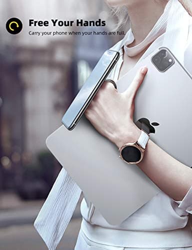 Lamicall Cell Phone Ring Holder Stand - Phone Finger Gip Kickstand, 360° Rotation Polished Metal Grip for Magnetic Car Mount, Fit for iPhone 17/16/15/14 Pro Max Air, Android Smartphone Accessories - Image 3