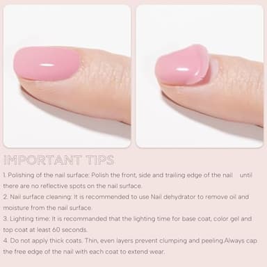 Vishine Top Coat- 15ML No Wipe Top Coat Gel Nail Polish High Gloss Shine Finish Long Lasting Home DIY Professional Manicure - Image 8