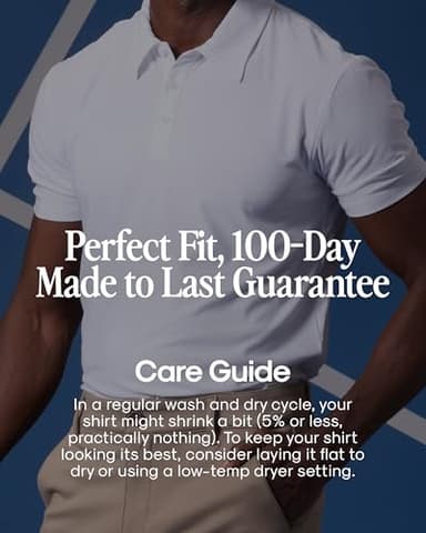 True Classic Polo Shirts for Men – Mens Polo Shirts Short Sleeve Cotton, Personalized Custom Cut, Pack of 6, Variety, L - Image 6