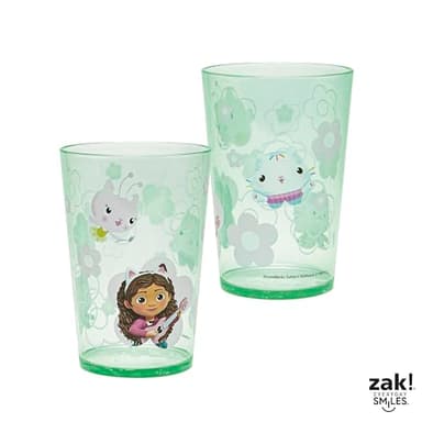 Zak Designs DreamWorks Gabby's Dollhouse Nesting Tumbler Set for At Home, 14.5oz Non-BPA Plastic Cups, 4-Pack (Gabby, Pandy Paws, Cakey Cat, Mercat, Kitty Fairy, Baby Box) - Image 8