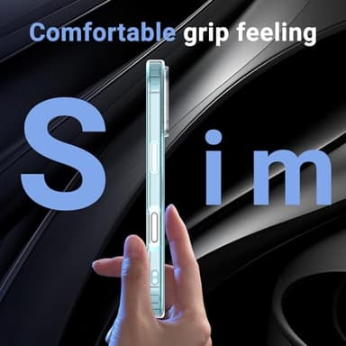 Temdan for iPhone 17 Case Clear Blue with Screen Protector, [Compatible with Magsafe][Anti-Yellowing][Military-Grade Protection] Shockproof Slim Magnetic Phone Case Cover, Blue - Image 8