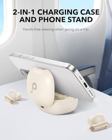 Soundcore P40i by Anker, Noise Cancelling Wireless Earbuds, Adaptive Noise Cancelling to Environments, Heavy Bass, 60H Playtime, 2-in-1 Case and Phone Stand, IPX5, Wireless Charging, Bluetooth 5.3 - Image 2