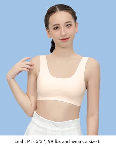 SALIA GIRL Training Bras for Girls 10-16 Sports Seamless Bra Design with Removable Padding Bras-Medium - Image 2