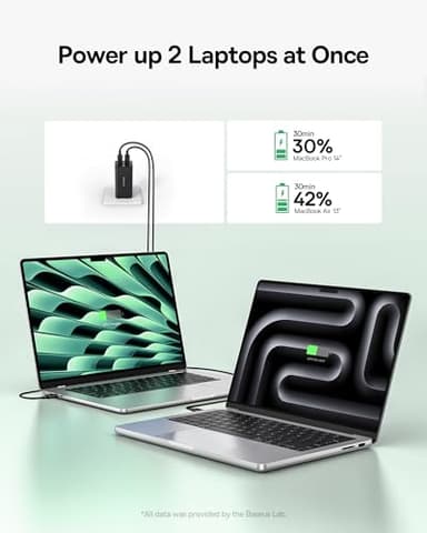 Baseus Charging Station 100W, 5 in 1 Travel Power Strip USB C Charger, with 5ft Detachable Extension Cord, Flat Plug, 2 Outlets AC Power for Cruise, Home, Dorm and Office - PowerCombo Mini - Image 6