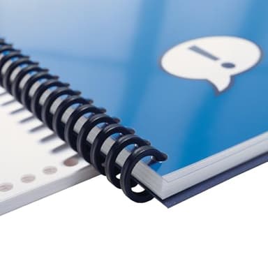 GBC Binding Spines / Spirals / Coils, 5/8" Diameter, 110 Sheet Capacity, ProClick, Black, 100 Pack (2514517) - Image 5