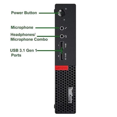 Lenovo ThinkCentre M910Q Tiny Desktop i7 Computer, M910Q Mini PC Intel Core i7-7700T, 16GB DDR4 RAM, 512GB SSD, DisplayPort, RJ-45, Wi-Fi, Bluetooth, Keyboard & Mouse, Windows 10 Pro (Renewed) - Image 2