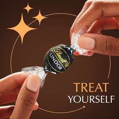 Lindt LINDOR 60% Extra Dark Chocolate Truffles, Dark Chocolate Candy with Smooth, Melting Truffle Center, Great for Gift Giving, 5.1 oz. Bag (6 Pack) - Image 5