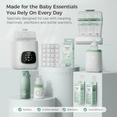 Momcozy Official Descaling Tablets, Compatible KleanPal Pro Baby Bottle Washer, Descaler for Milk & Limescale Removal, 30 Count - Image 5