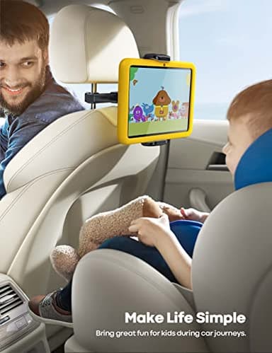 Lamicall Car Tablet Mount, Headrest Tablet Holder - Car Back Seat Travel Stand for Kids, Compatible with iPad Pro Air Mini, Galaxy Tab, Fire HD, 4.7-13" Cell Phone, Tablets and Devices - Image 2