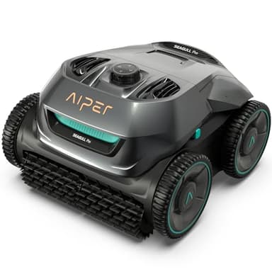 AIPER Cordless Robotic Pool Cleaner, WavePath Navigation, Wall-Climbing, Quad-Motor, 150 mins Runtime for Inground Pools up to 1,600 sq.ft, Seagull Pro ZT6002 (Renewed) - Image 1