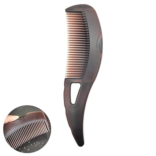 Dandruff Comb, Hollow Tooth Button Comb, Detoxing Comb Energy Massage Comb, Scalp Psoriasis Comb Dandruff Removal Comb, Lice Comb Multifunctional Hairbrush For Women Men Kids - Image 1