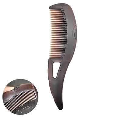 Dandruff Comb, Hollow Tooth Button Comb, Detoxing Comb Energy Massage Comb, Scalp Psoriasis Comb Dandruff Removal Comb, Lice Comb Multifunctional Hairbrush For Women Men Kids - Image 1