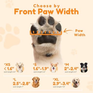 PICK FOR LIFE Non Slip Dog Socks with Grippers Prevent from Licking Paws, Anti-Slip Dogs Grip Socks for Senior Dogs on Hardwood Floor(Pink, 2Pairs, M) - Image 6