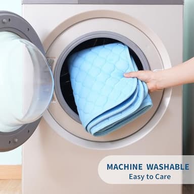 MARUNDA Dog Cooling Mat, No Need to Freeze Or Refrigerate This Cool Pet Pad Cat Mats- Keep Your Pet Cool, Machine Washable., Blue - Image 6