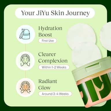 JiYu Toning Polish Pads - Korean Skincare for Dark Spots, Wrinkles & Dull Skin - Hydrating Facial Treatment with Snail Mucin, Niacinamide, Peptides & Centella - 100 Count - Image 4