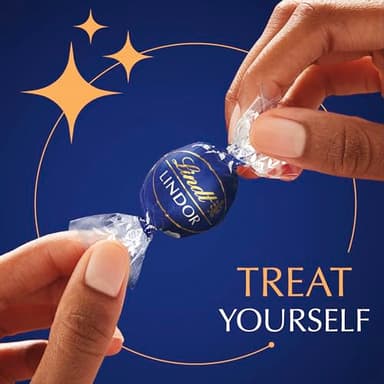 Lindt LINDOR Dark Chocolate Truffles, Dark Chocolate Candy with Smooth, Melting Truffle Center, Great for Gift Giving, 5.1 oz. Bag (6 Pack) - Image 5