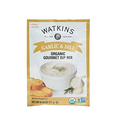 Watkins Organic Gourmet Dip Mix, Garlic & Dill, 0.74 oz. Packets, 12-Pack - Image 5