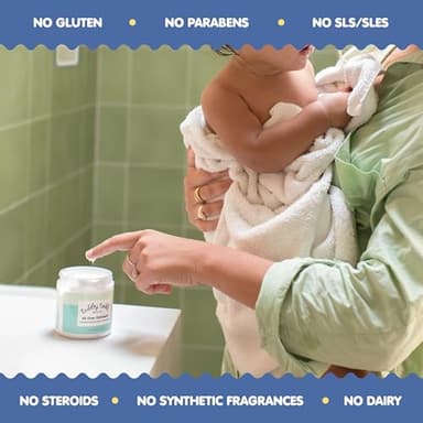 TUBBY TODD All Over Ointment Baby Eczema Cream, Everyday Multi-Purpose Baby Skin Relief Cream, Sensitive and Dry Skin, Rash & Irritation - Steroid & Gluten Free, Fragrance-Free, 8 oz, 2 Pack - Image 6