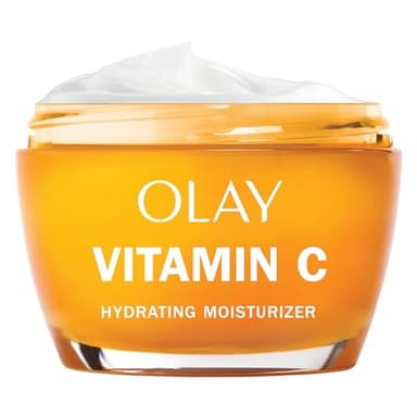Olay Vitamin C Face Moisturizer, Brightening Cream for Women, Instant Hydration, Evens Tone, Dark Spot & Hyperpigmentation Reduction, Glowing Skin Care - Niaciniamide, Lactic Acid, 1.7 Oz - Image 1