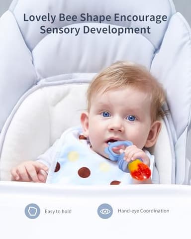 Silicone Baby Fruit Food Feeder (2 Pack) with Freezer Nibble Tray, Breastmilk Popsicle Molds for Baby Teething Relief, Silicone Feeder for Safe Infant Self Feeding, BPA Free, Dishwasher Safe, 3 Month+ - Image 6