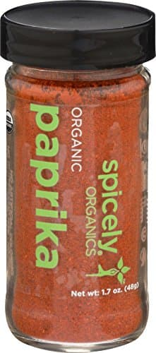 Spicely Organic Paprika Powder 1.70 Ounce Jar Certified Gluten Free