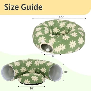 Pesen Cat Tunnel Bed with Soft Cushion, Cat Toys for Indoor Cats Enhance Bonding Between Pets and Owners, Encourage Exploration, and Satisfy Natural Instincts for Kittens, Dogs, and Rabbits - Image 7