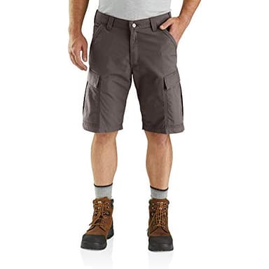 Carhartt Mens Force Relaxed Fit Ripstop Work Cargo Shorts, Tarmac, 38 Regular US - Image 1