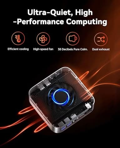 ACEMAGICIAN M1 Mini Gaming PC AMD Ryzen 7 6800H Mini PC 32GB DDR5 1TB SSD Mini Computers (8C/16T, up to 4.7GHz), 4K Triple Display Mini Desktop Computers 3.2 Type-C/LAN 2.5G/BT5.2/WiFi 6/Dual Channel - Image 8