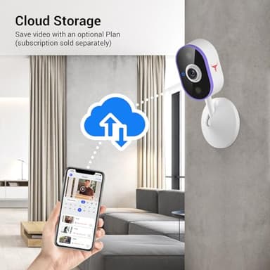 SizzChat Security Cameras Wireless, Indoor Home Camera with 2-Way Audio, Smart AI Human Detection, Color Night Vision, Cloud Storage, 2.4G WiFi - Image 6