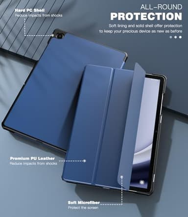 TiMOVO Case for Samsung Galaxy Tab A9+/A9 Plus 11 Inch 2023, Slim Lightweight Stand Hard Back Shell Protective Cover for Galaxy Tab A9+ Tablet SM-X210/X216/X218, Auto Wake/Sleep, Navy Blue - Image 6