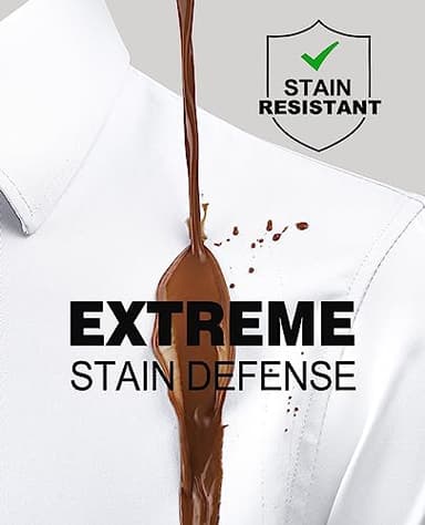 Alimens & Gentle Slim Fit Mens Dress Shirts for Men Button Down Long Sleeve Dress Shirts Wrinkle Free Formal Stain Proof - Image 2