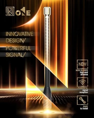 KEYO1E New Carbon Fiber Antenna Compatible with 2006-2026 Chevy Silverado 2500/7.9 Inches Flexible Sturdy Rubber Antenna Replacement/Internal Copper Coil for Enhanced Reception - Image 9