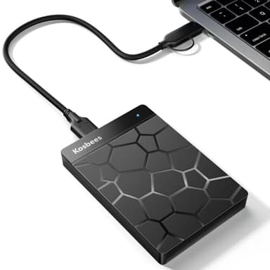 Kosbees 500 GB External Hard Drives,Portable Hard Drive for Windows,Ultra Slim External HDD Store Compatible with PC, MAC,Laptop,PS4, Xbox one, Xbox 360;Plug and Play Ready - Image 1