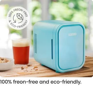 Iceman Portable Mini Fridge – Fits 6 x 12 oz Cans, Cooler and Heater Mini Fridge for Bedroom, Car, Office, Dorm and Skincare, AC/DC Car Plug-Compatible - Blue - Image 7