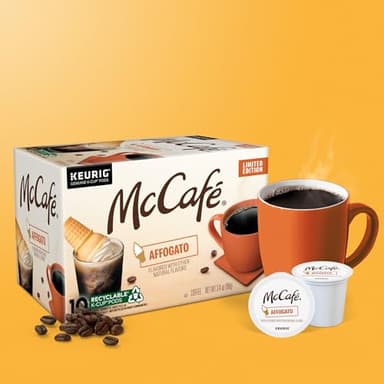 McCafe Affogato, Single Serve Keurig K-Cup Pods, Flavored Coffee, Limited Edition, 60-Count Box (6 Packs of 10) - Image 9