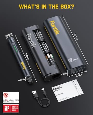 Fanttik F2 Master Mini Cordless Rotary Tool Kit, NeoPulse Motor, 5 Variable Speed, 25000 RPM, Revostor Hub, 35 Accessories, for 3D Printer Sanding, Polishing, Drilling, Carving, DIY Crafts - Image 9