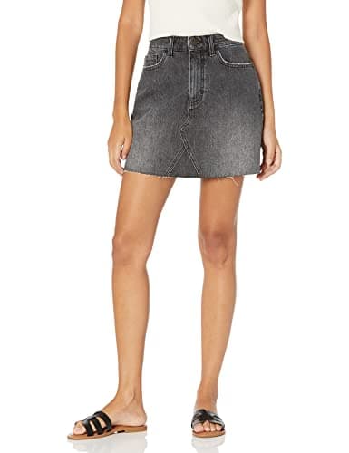 The Drop Women's Arhaan Denim Mini Skirt, Faded Carbon, XXL, Plus Size - Image 1
