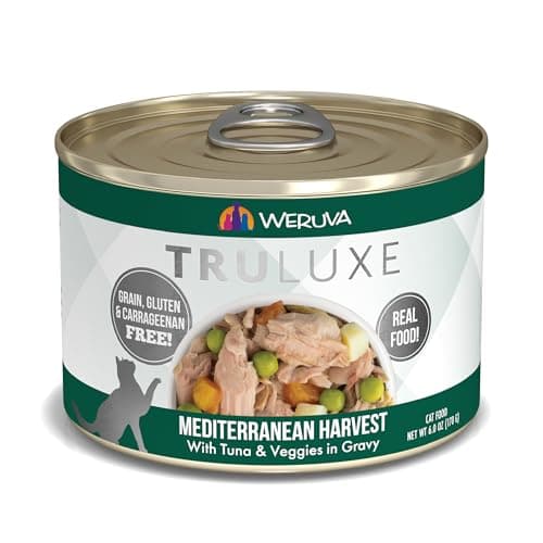Weruva TruLuxe Cat Food, Mediterranean Harvest with Tuna Whole Meat & Veggies in Gravy, 6oz (Pack of 24) - Image 1