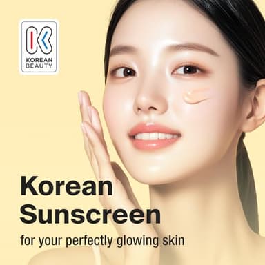 GANGNAM GLOW Day Shield Perfect Sunscreen SPF 50 - Effortless Tinted Sunscreen with Zinc Oxide, Sheer Moisturizer for face, Quick Absorption, Broad Spectrum, All Skin Types, Korean Skincare, 1.69 floz - Image 2