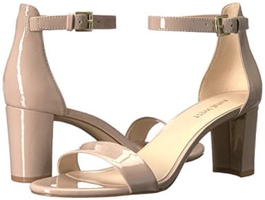 Nine West Women's Pruce Heeled Sandal, Natural Patent, 12 - Image 7