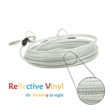 Petest 30ft Reflective Tie-Out Cable for Heavy Dogs Up to 125 Pounds - Image 3