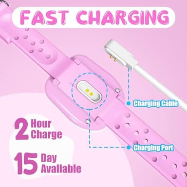 SKYROKU Potty Training Watch for Toddlers – Music & Light Reminders, Silicone Adjustable Strap, Rechargeable, Countdown Timer, Cute Toilet Shape – Easy Setup & Safe for Kids - Image 2