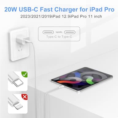 uoyssimi iPhone 16 15 Charger Fast Charging 3 Pack 20W USB C Charger with 6ft Braided Type C Cable for iPhone 16/16 Pro/16Pro Max/15, iPad Pro, MacBook Air - Image 6