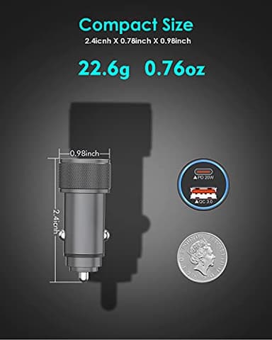 iPhone Car Charger,USB C Fast Car Charger[Apple MFi Certified] Apple Car Charging 38W Dual Port Car Charger Cigarette Lighter Adapter 2x3ft PD&QC 3.0 Lightning Cable for iPhone 14/13/12 Pro/11/Airpods - Image 6