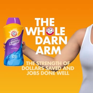 ARM & HAMMER Odor Blasters In-Wash Scent Booster, Laundry Scent Booster Fresh Burst Scent, 45 Oz - Image 2