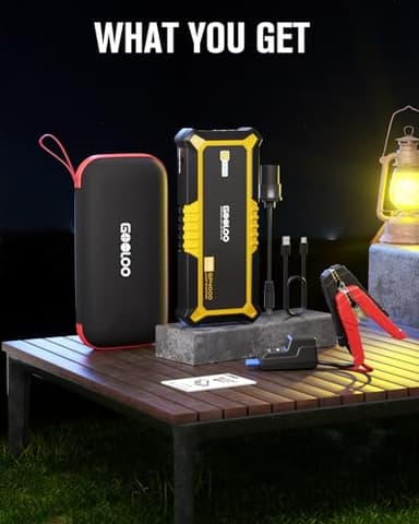 GOOLOO GP4000 Jump Starter 4000A Peak Car Starter (All Gas,up to 10.0L Diesel Engine) SuperSafe 12V Lithium Jump Box,Auto Battery Booster Pack,Portable Power Bank with USB Quick Charge and Type C Port - Image 7