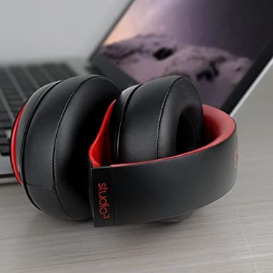 SoloWIT Replacement Ear Pads Cushions for Beats Studio 2.0 & 3 Wired/Wireless Over-Ear Headphones, Earpads with Soft Protein Leather, Noise Isolation Memory Foam (Black) - Image 7