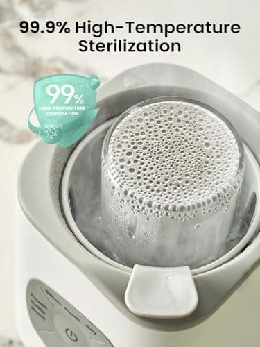GROWNSY Bottle Warmer, Baby Bottle Warmer Fast for Breastmilk & Formula, Accurate Temperature Control, Milk Warmer for All Bottles with Thaw, Sterilizing, Keep Warm, Heat Food - Image 7
